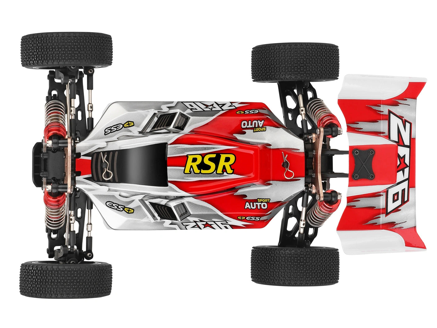 Buggy RC Wltoys 144001 RTR 1/14 - 60km/h 4WD rouge - Breizh Modélisme.