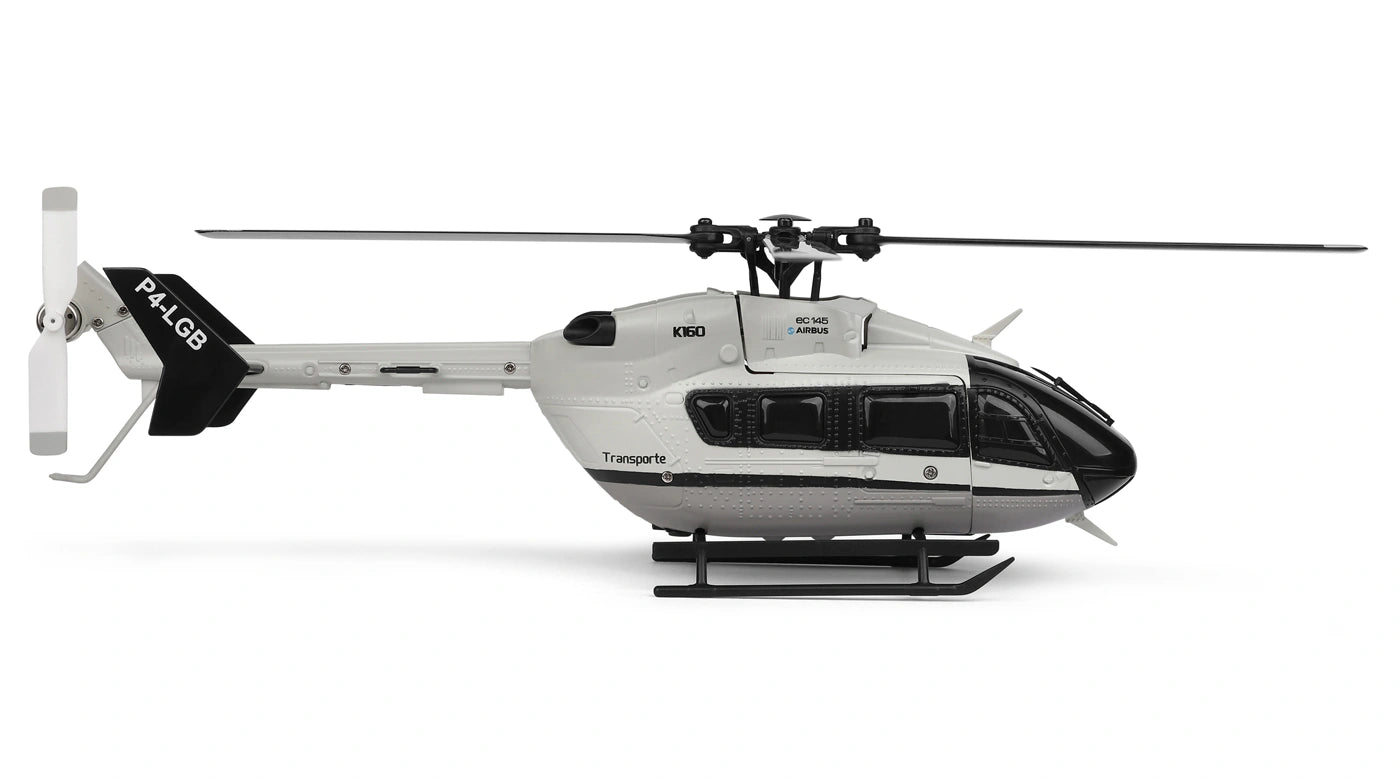 Hélicoptère RC Wltoys K160 EC-145 RTR 4 voies - Breizh Modélisme.