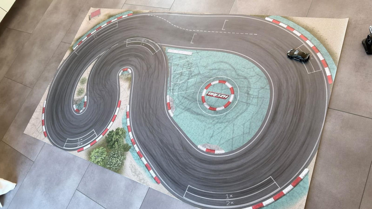 Piste de drift pour voitures 1/43 - 115 x 190 cm