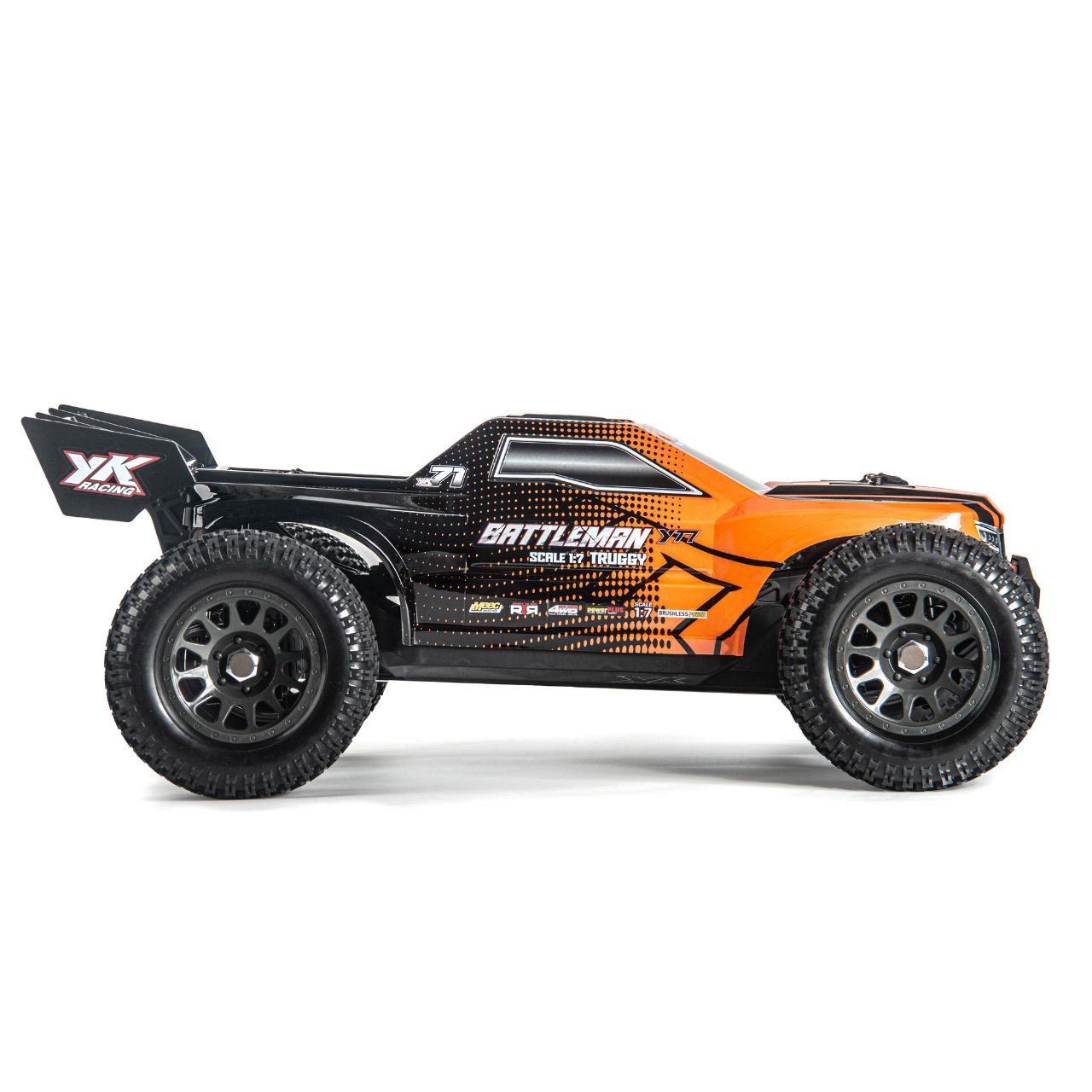 Yikong YT7 SE BATTLEMAN 1/7 Truggy 4WD Brushless Orange - Breizh Modélisme.
