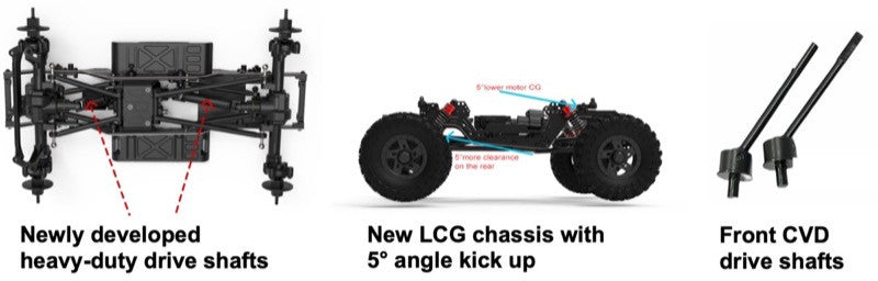 Crawler 1/18 Brushless Performance The GOAT" citron vert RTR - AB1810360 - Breizh Modélisme.