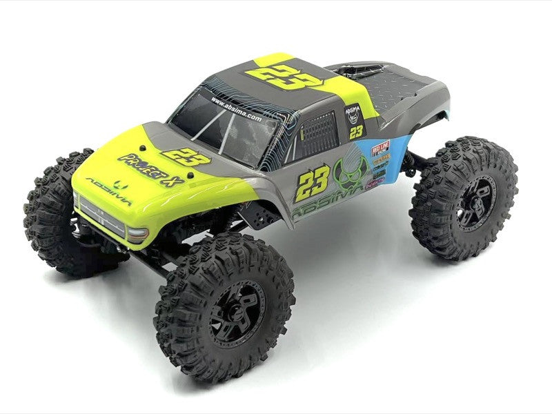 Crawler 1/18 Brushless Performance The GOAT" citron vert RTR - AB1810360 - Breizh Modélisme.
