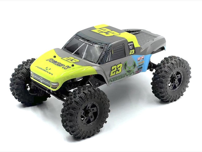 Crawler 1/18 Brushless Performance The GOAT" citron vert RTR - AB1810360 - Breizh Modélisme.