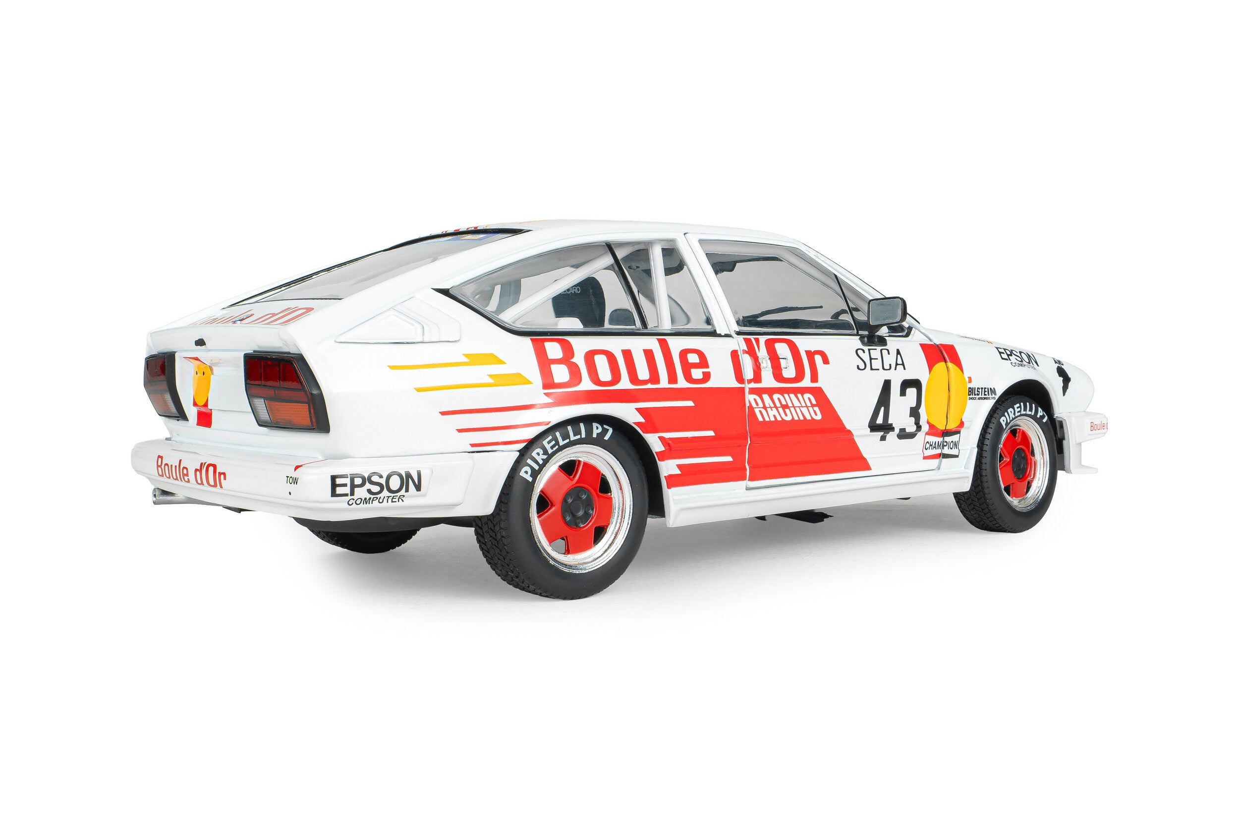 Solido S1802308 Voiture miniature collection 1/18 Alfa Romeo GTV6 24H de spa 1985 #43 B.de Dryver/ F-X.Boucher/ L.Boucher - Breizh Modélisme.