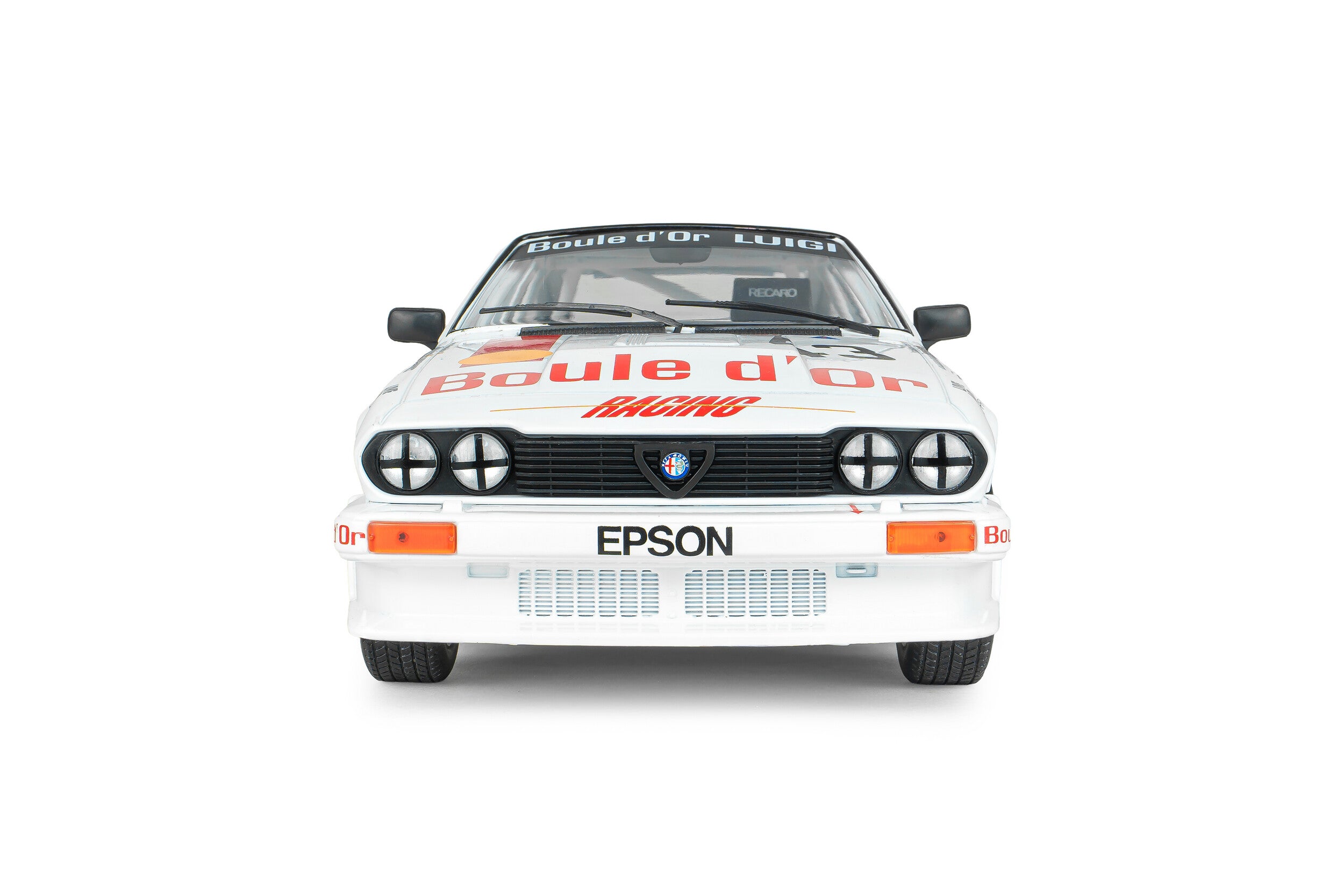 Solido S1802308 Voiture miniature collection 1/18 Alfa Romeo GTV6 24H de spa 1985 #43 B.de Dryver/ F-X.Boucher/ L.Boucher - Breizh Modélisme.