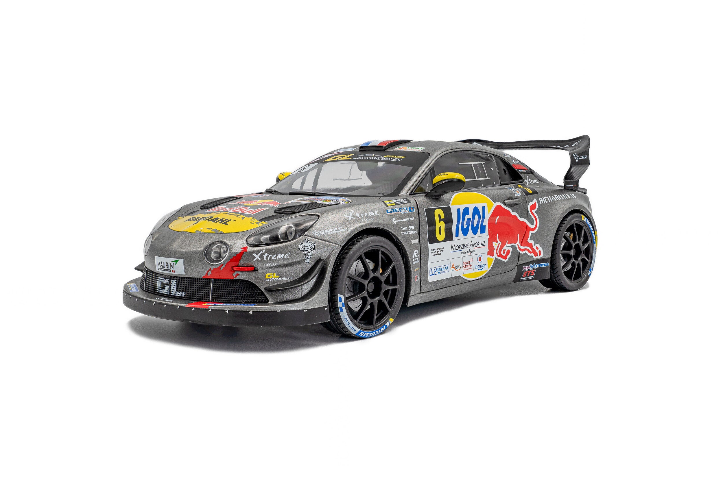 Solido S1801630 Voiture miniature collection 1/18 Alpine A110 RGT+ – Rallye Du Mont Blanc – 2024
