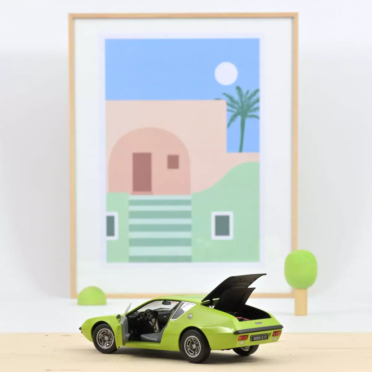 Voiture miniature collection 1/18 Alpine A310 1600 VF 1975 Vert Tilleul (310pcs) Norev 185403