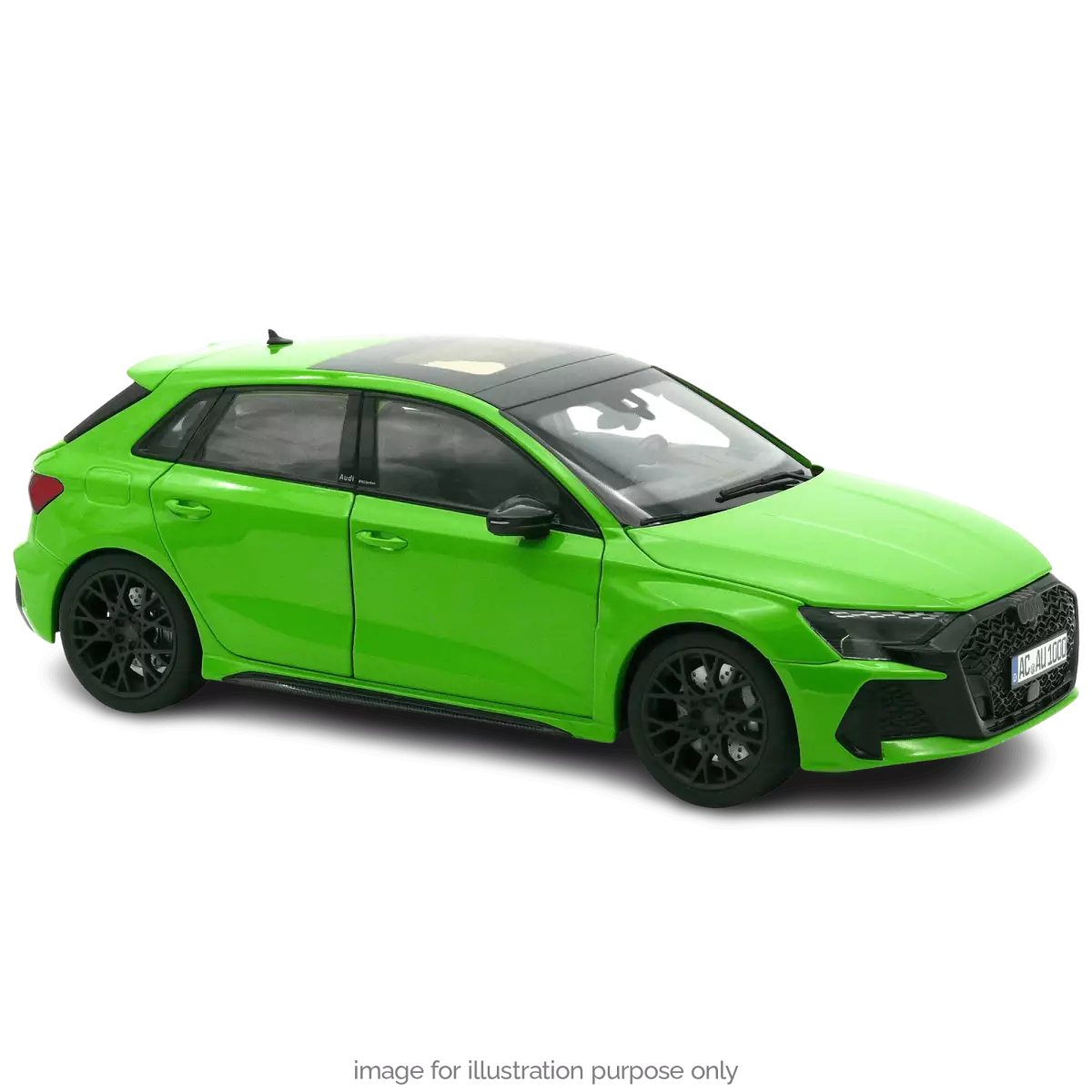 Voiture miniature collection 1/18 Audi RS3 Sportback 2025 Vert Kyalami Norev 188390