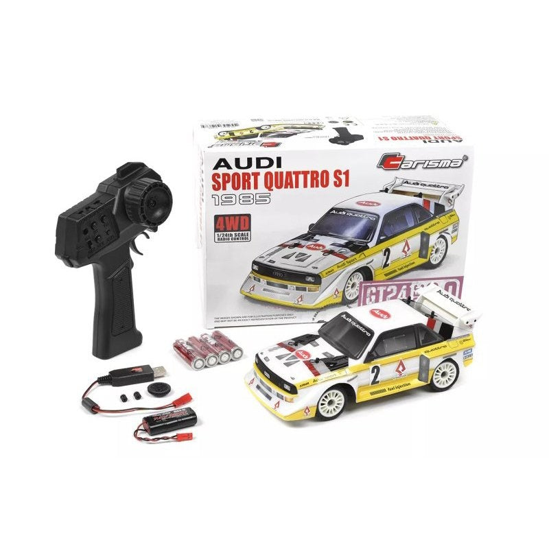 Voiture Carisma GT24 2.0 Audi sport quattro S1 1985 1/24 RTR - CA91968