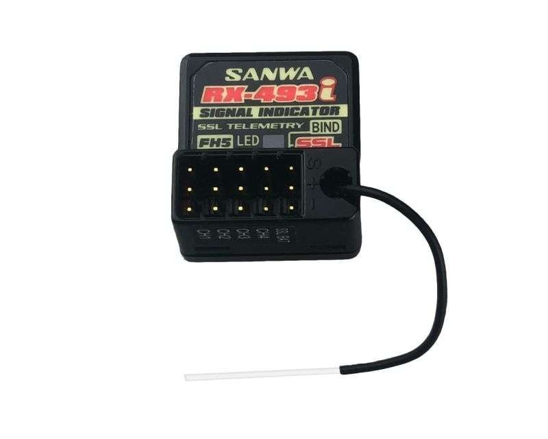 Récepteur Sanwa RX493i 4 voies FH5 SXR Waterproof antenne externe - S.107A41376A