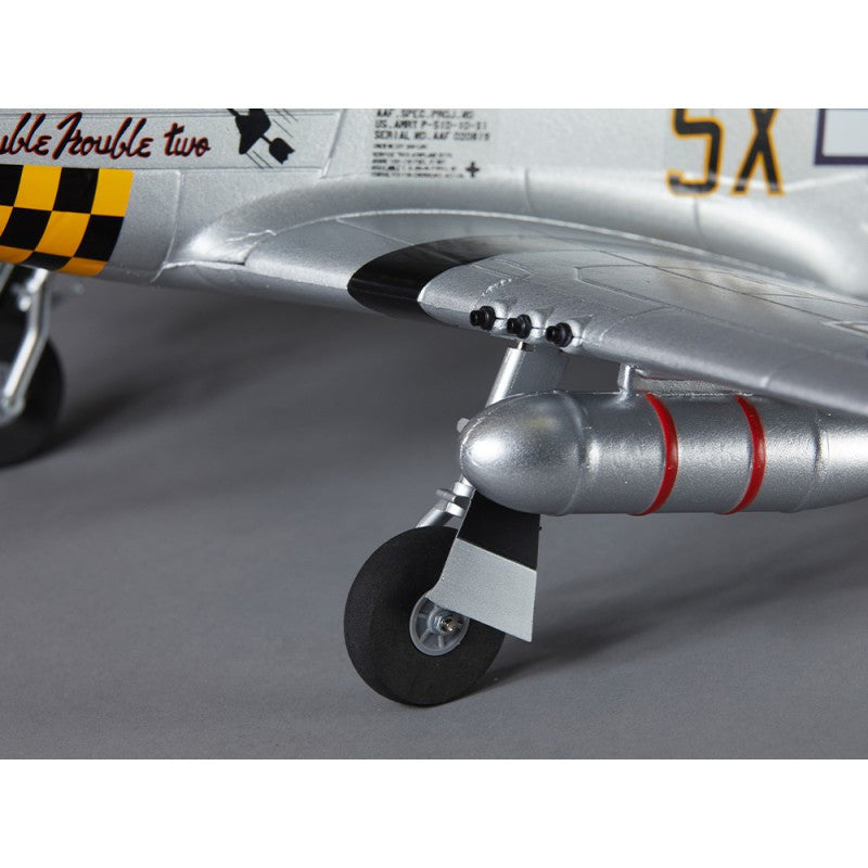 Avion RC 750mm P-51D Mustang Warbird PNP kit DB003PG - Breizh Modélisme.