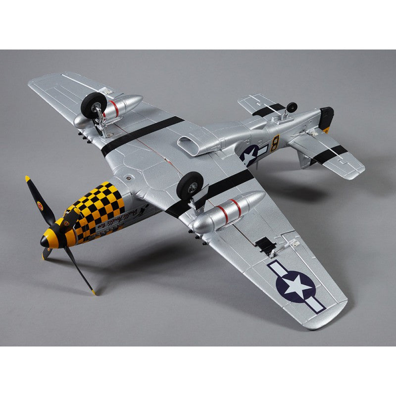 Avion RC 750mm P-51D Mustang Warbird PNP kit DB003PG - Breizh Modélisme.
