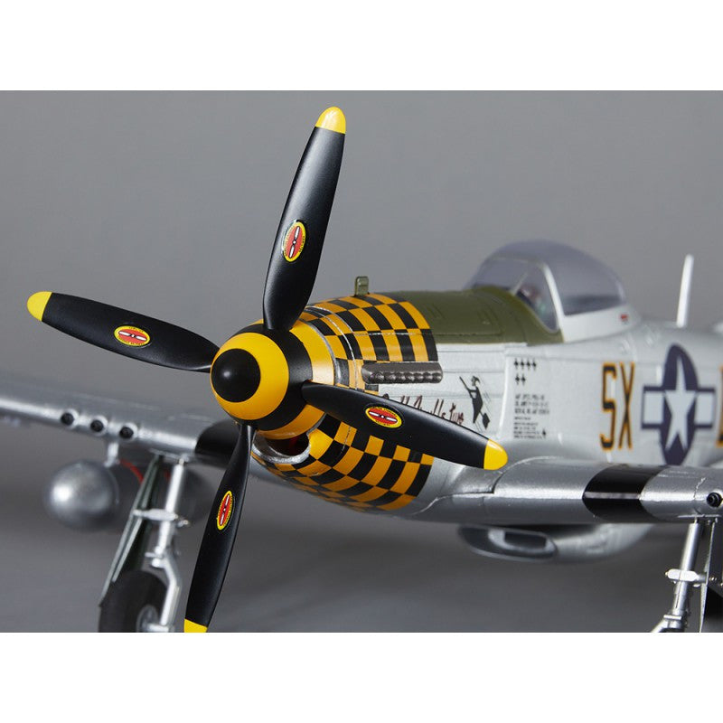 Avion RC 750mm P-51D Mustang Warbird PNP kit DB003PG - Breizh Modélisme.