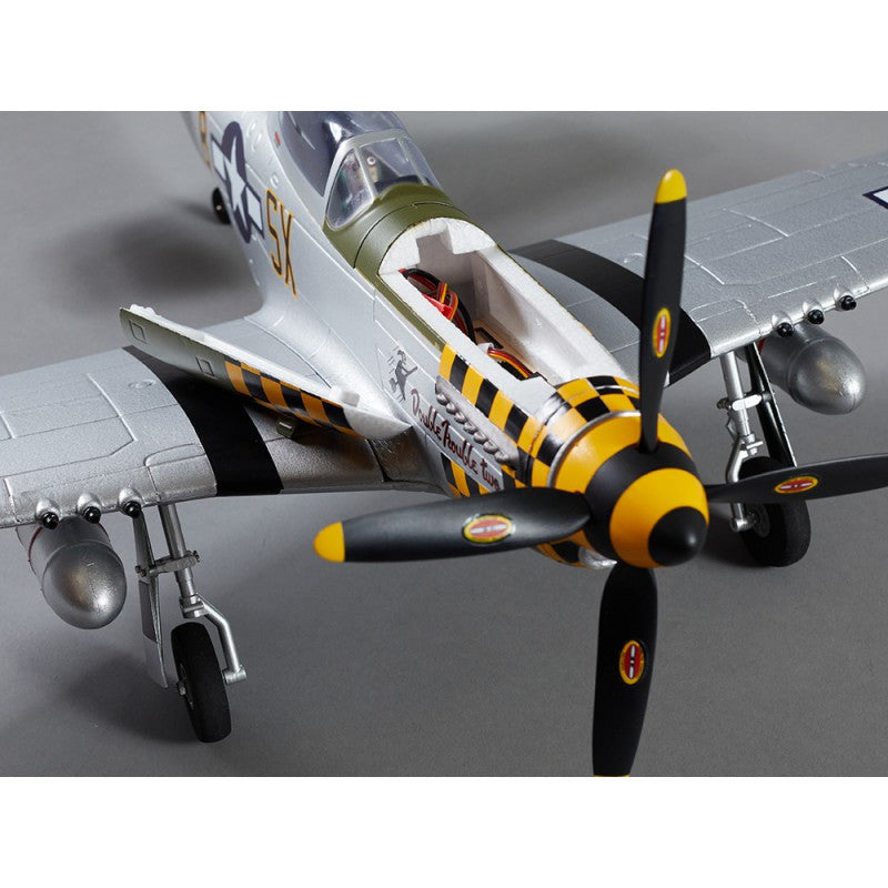 Avion RC 750mm P-51D Mustang Warbird PNP kit DB003PG - Breizh Modélisme.