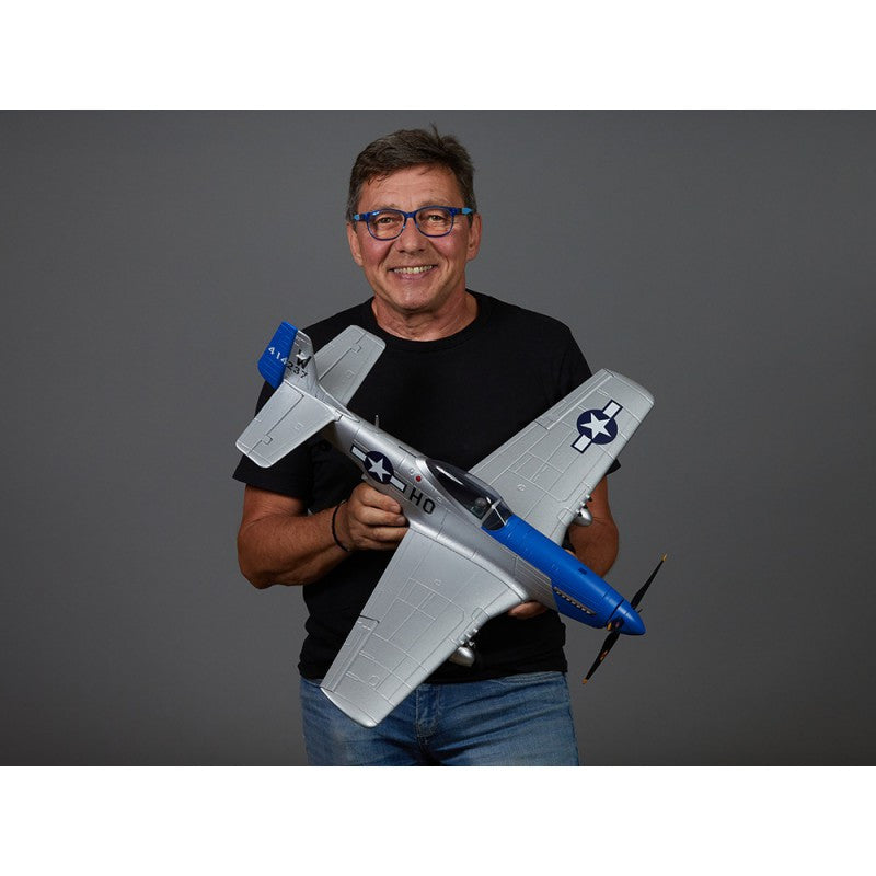 Avion RC 750mm P-51D Mustang Warbird PNP kit DB004PB - Breizh Modélisme.