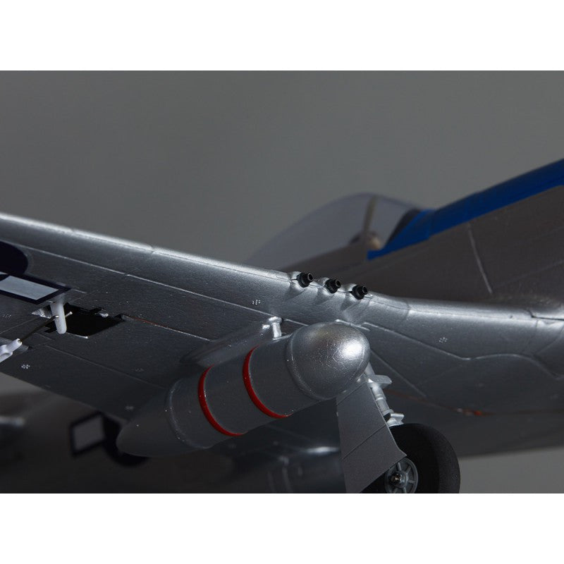 Avion RC 750mm P-51D Mustang Warbird PNP kit DB004PB - Breizh Modélisme.
