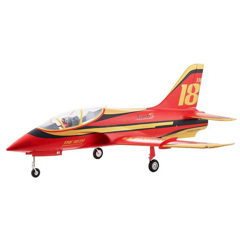 Jet 1/10 EDF Avanti PNP env. 1,2m rouge - FMS150-RD - Breizh Modélisme.