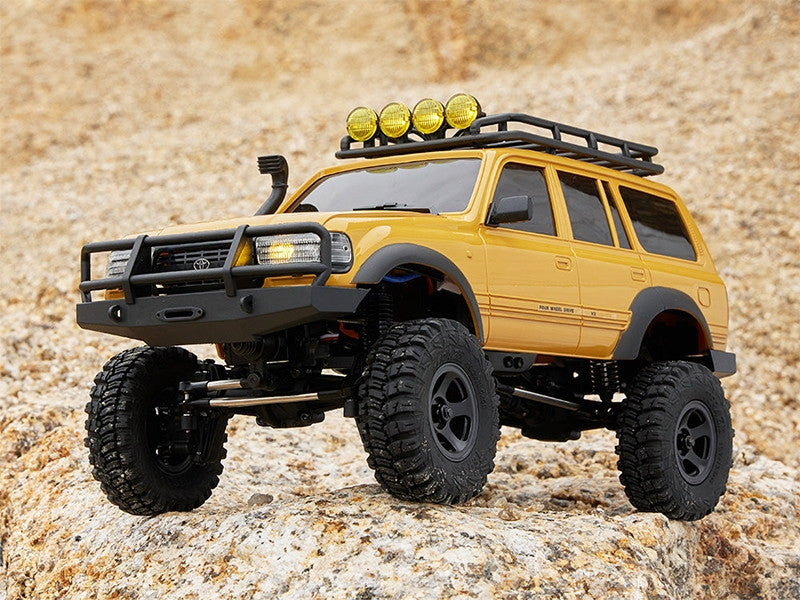 Crawler FMS 1/18 Toyota LC80 jaune FCX18 Prêt à rouler 11831 RTR