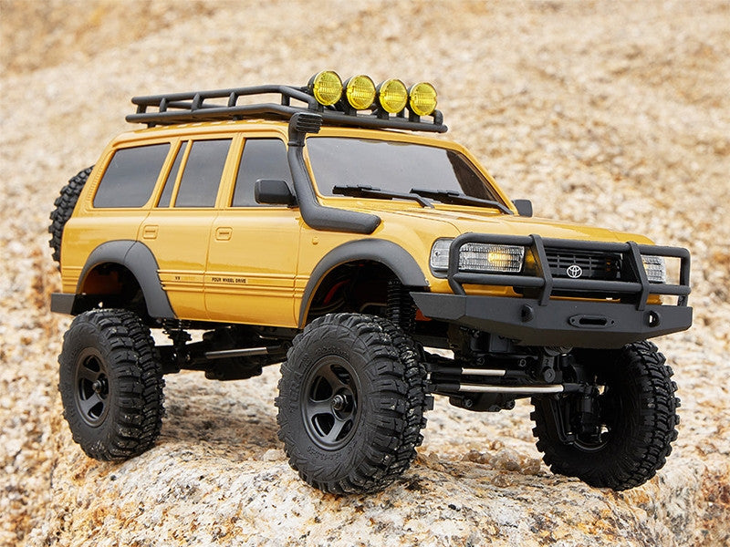 Crawler FMS 1/18 Toyota LC80 jaune FCX18 Prêt à rouler 11831 RTR