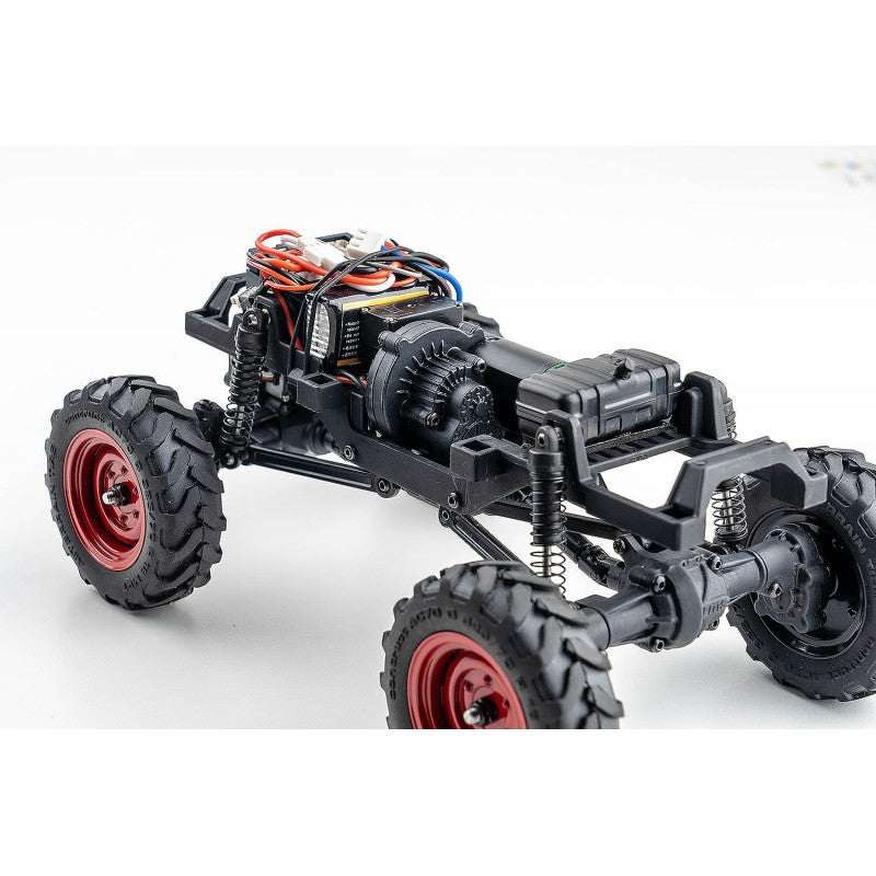 Petit crawler FMS 1/24 Power wagon V2 FCX24 jaune Prêt à rouler 12401 - Breizh Modélisme.
