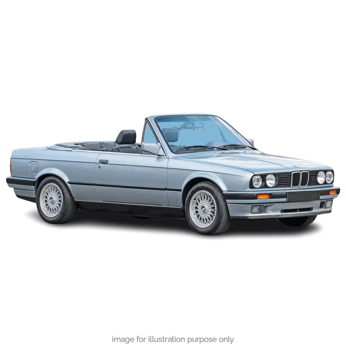 Voiture miniature collection 1/18 BMW 325i Cabriolet 1991 Bleu Glacier Norev 183214
