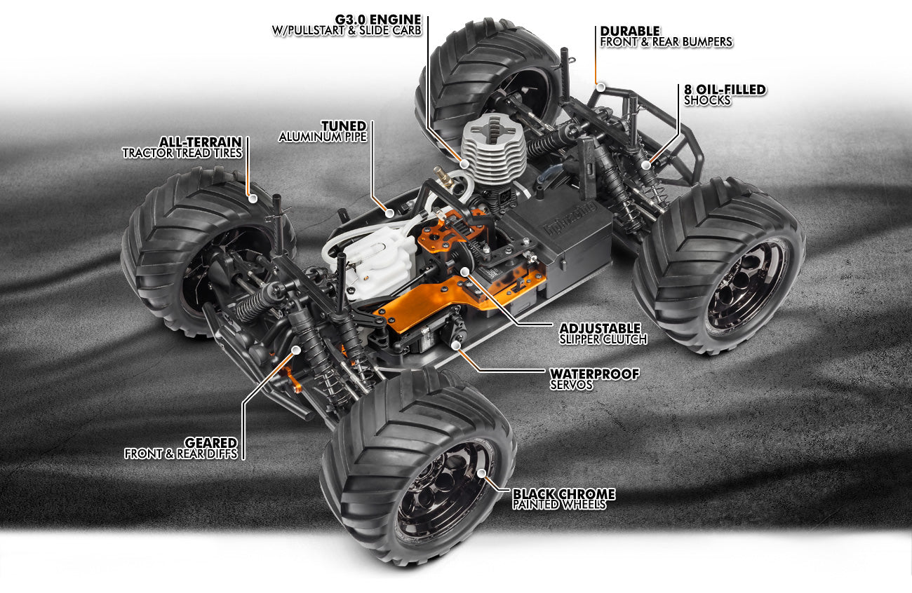 Monster truck 1/10 nitro HPI 110661 Bullet MT 3.0