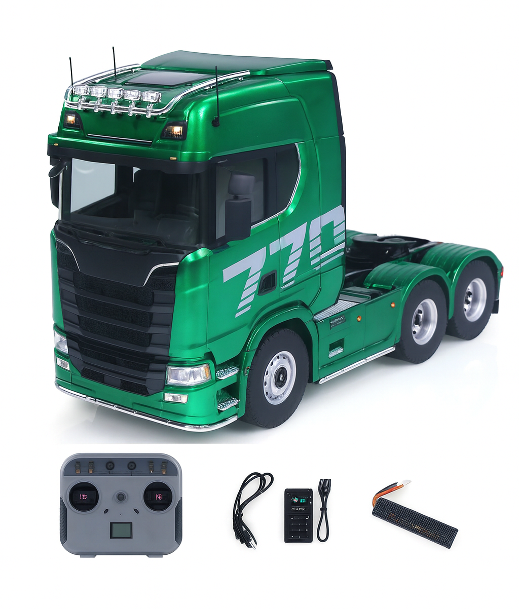 Camion 1/14 Huina Scania 770S Kabolite 6x6 vert