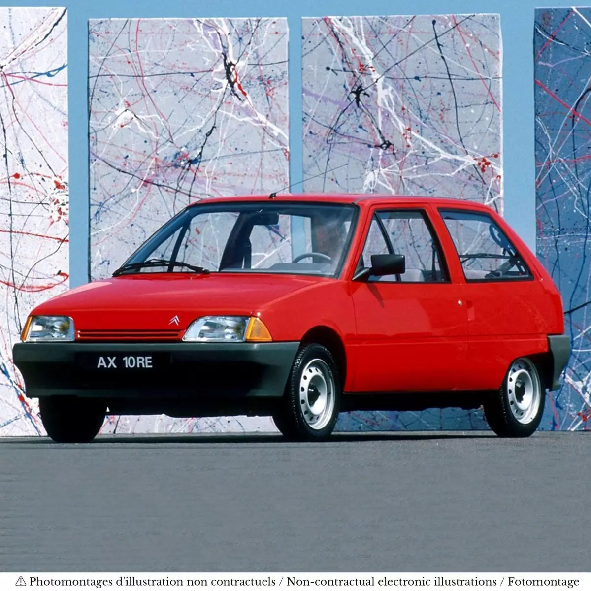 Voiture miniature collection 1/18 Citroën AX 10 RE 1986 Rouge Norev 181841