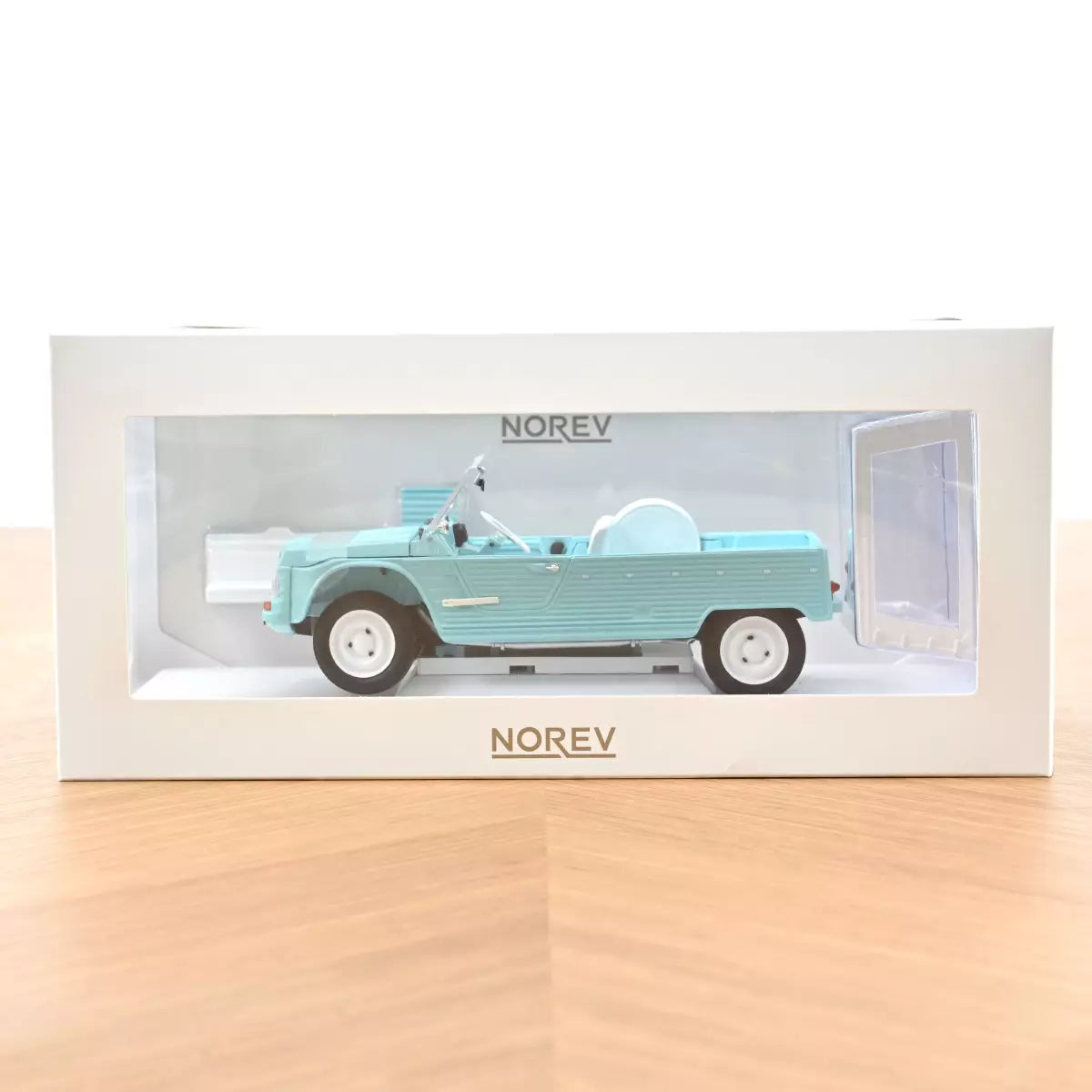 Voiture miniature collection 1/18 Citroën Méhari 1983 Bleu Clair (300pcs) Norev 181802