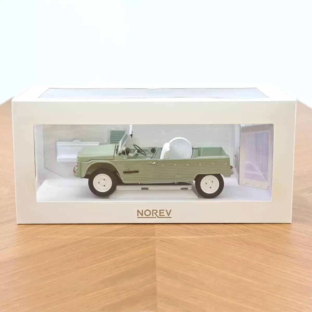Voiture miniature collection 1/18 Citroën Méhari 1983 Kaki (300pcs) Norev 181803