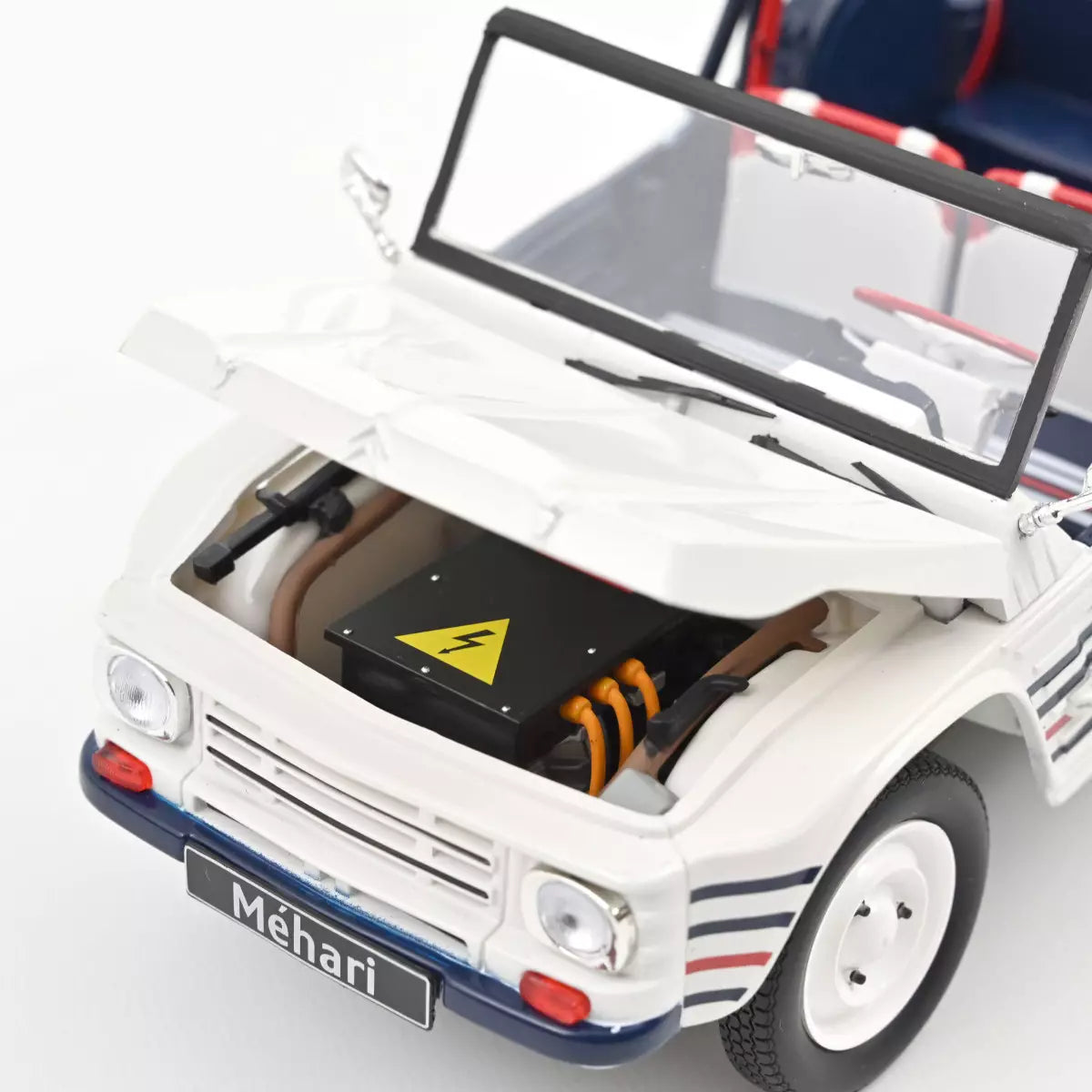Voiture miniature collection 1/18 Citroën Méhari 2016 Bleu Blanc Rouge Norev 181805