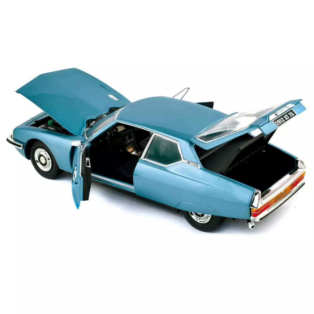 Voiture miniature collection 1/18 Citroën SM 1971 Bleu platine Norev 181589