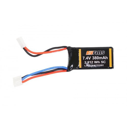 Batterie 2S 7,4V LiPo 380mAh 1/18 -1014 FMS-C2052 - Breizh Modélisme