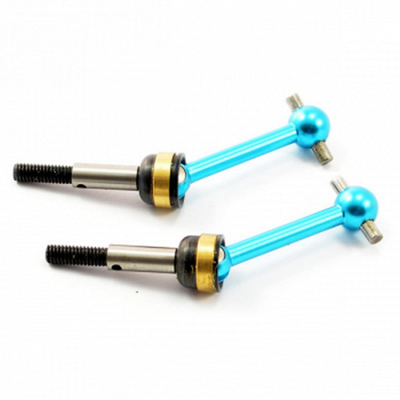 Cardans CVD Alu Bleu Pour Tamiya TT02 (x2) - FTTA016B - Breizh Modélisme