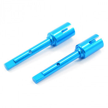 Fastrax Axes de transmission avant / arrière Alu Bleu Pour Tamiya TT02 (x2) - FTTA011B - Breizh Modélisme
