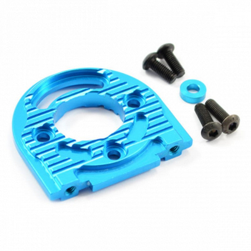 Fastrax Support Moteur en Alu bleu Pour Tamiya TT02 - FTTA020B - Breizh Modélisme