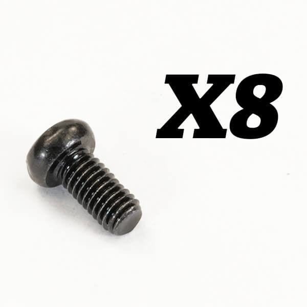 FTX10182 – Vis cruciforme à tête ronde M3x6 - Breizh Modélisme.
