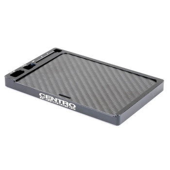 Petit plateau magnétique en alu pour visserie avec couvercle carbone - C0517 - Breizh Modélisme.