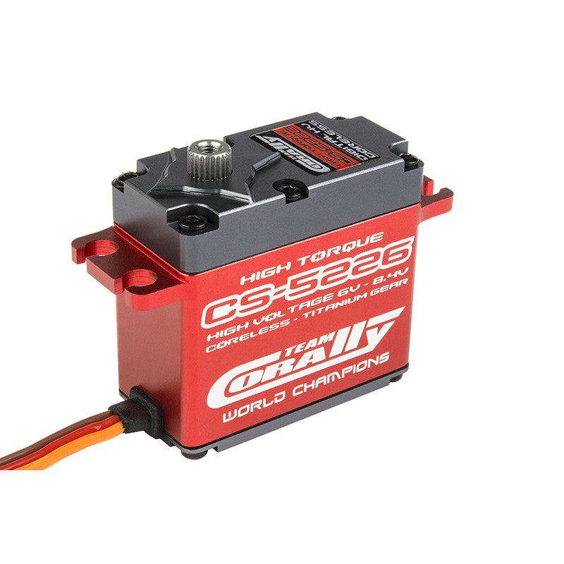 Servo haute vitesse 25.6Kg/0.07s - Haute tension - Engrenage en titane - Kronos XP 6S - Corally - C-52001 - Breizh Modélisme