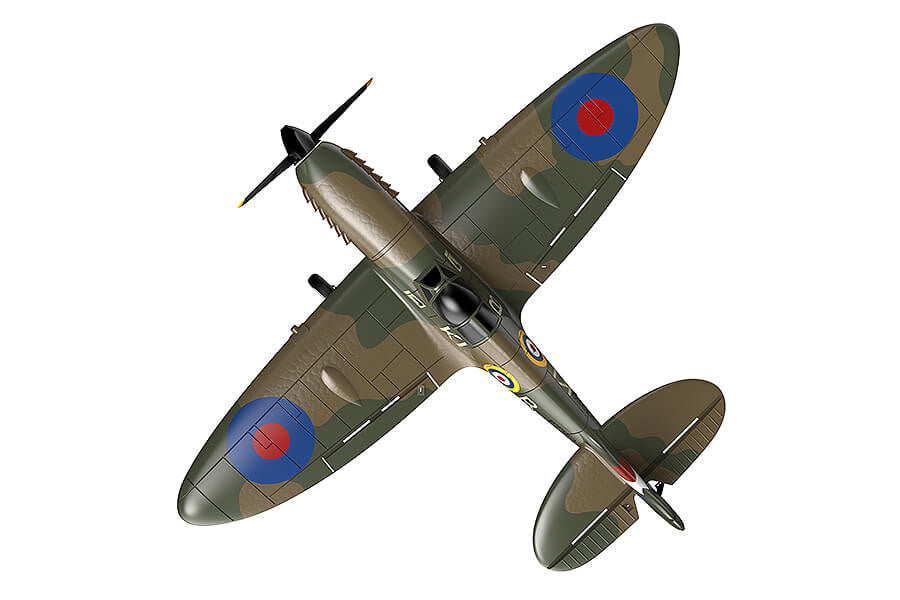 Avion de début télécommandé V761-12V2B Volantex SPITFIRE avec stabilisateur de vol - Breizh Modélisme.