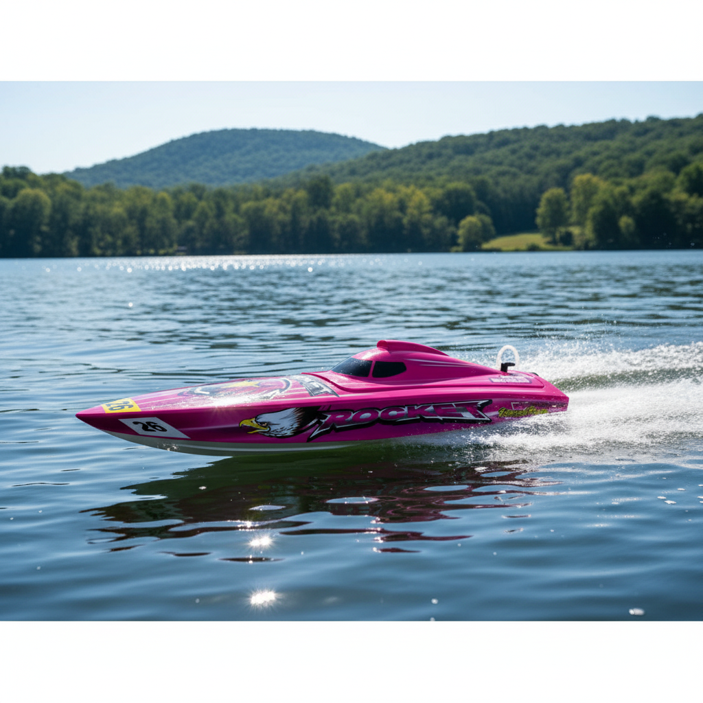 Bateau RC Brushless Joysway ROCKET Deep Vee V2 - 8651 (avec batterie et chargeur)
