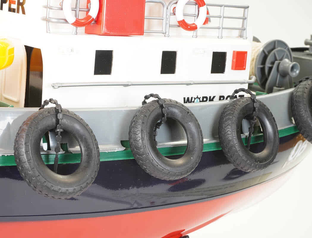 Bateau Remorqueur Word Boat avec jet d'eau RTR Heng Long 3810 - Breizh Modélisme.
