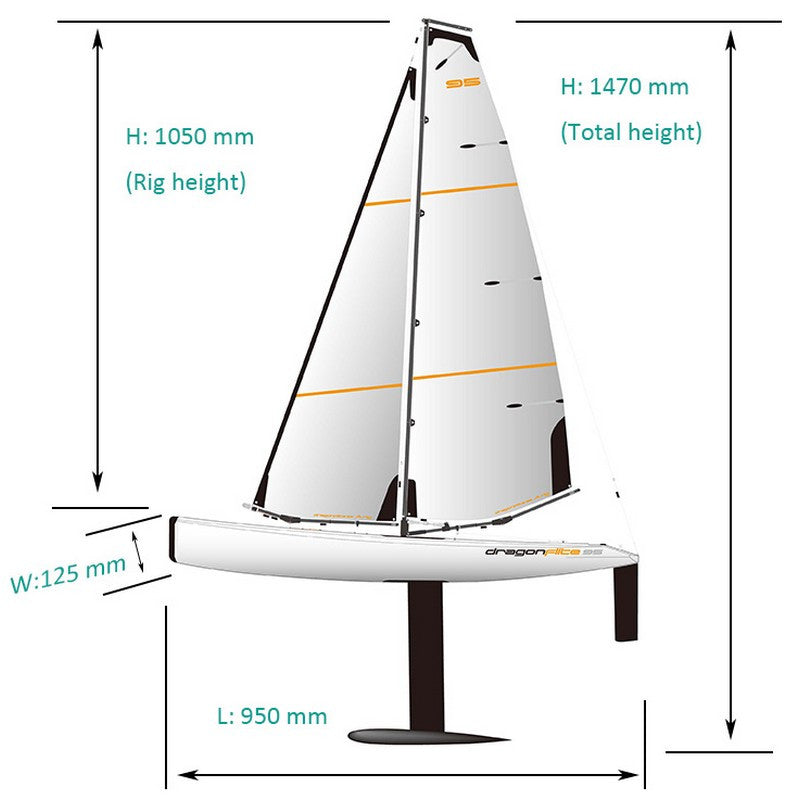 Voilier Joysway Dragon Flite 95 V2 RTR - Joysway 8811V2 - Breizh Modélisme.