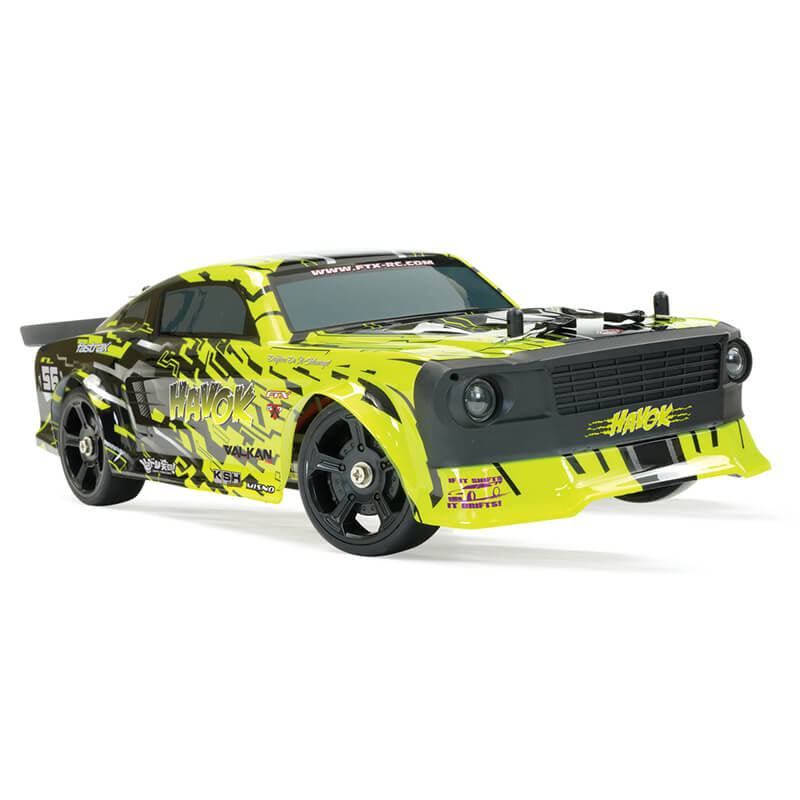 Voiture RC Drift FTX Havok 1/14 vert 5598YL - Breizh Modélisme.