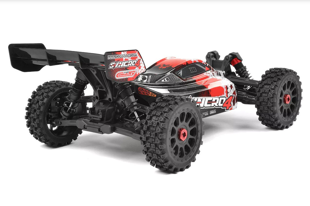 Buggy 4S Corally Syncro 4 rouge Brushless RTR 1/8 - 00287 - Breizh Modélisme.