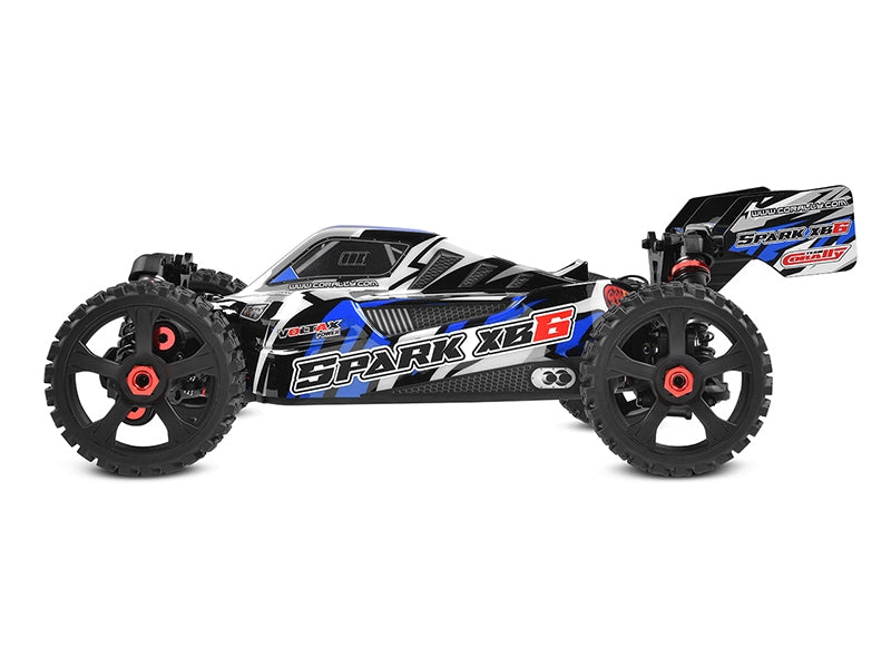 Buggy 6S Corally Spark XB6 bleu Brushless RTR 1/8 - 00285 - Breizh Modélisme.