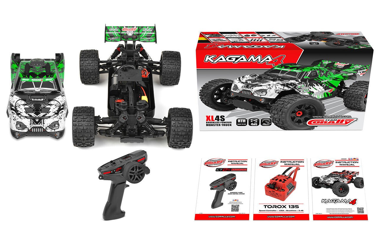 Corally Kagama Brushless 4S RTR vert 1/10 - C-00293-G