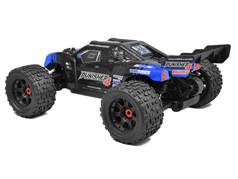 Corally Punisher 4 Brushless 4S Basher Truck RTR 00292 bleu - Breizh Modélisme.