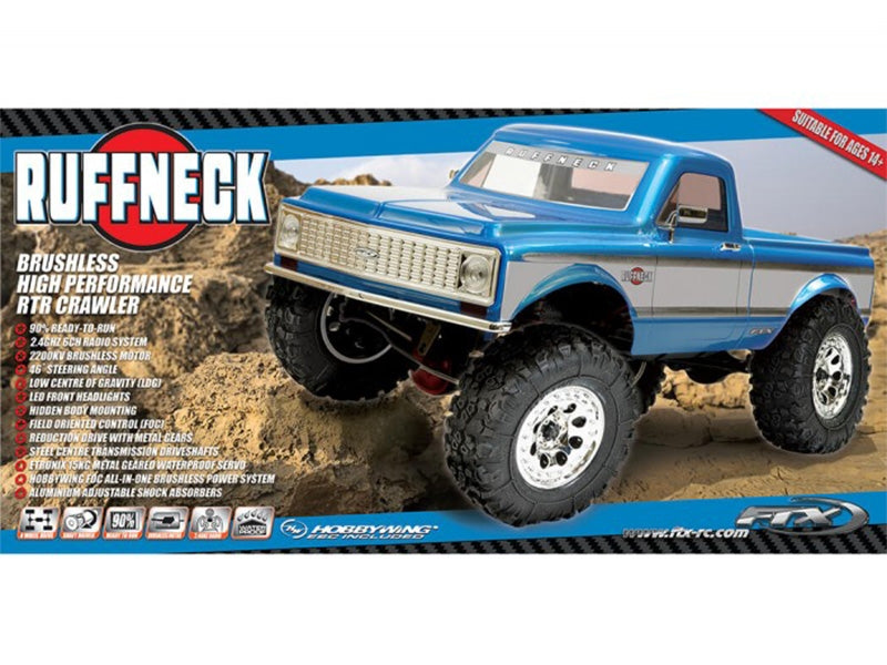 FTX Ruffneck 1/10 Brushless 4WD Trail RTR 5472 bleu