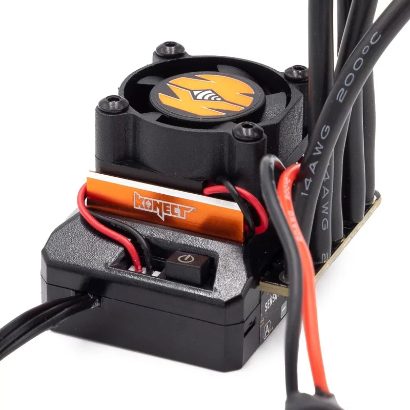 Contrôleur 1/10 Elite Konect 100amp 2S avec carte de programmation - KN-ELITE-ESC100